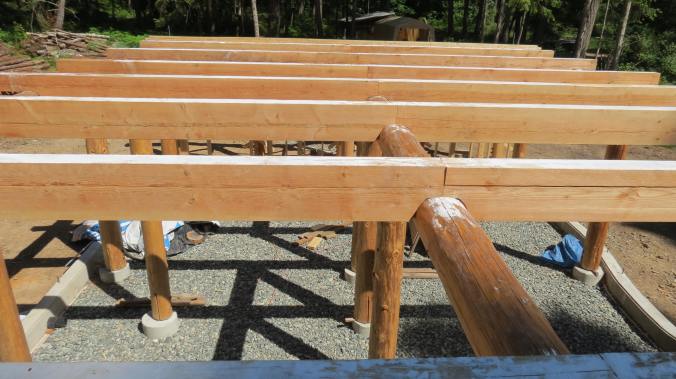 The view from up top with a dusting of Borax for mould prevention